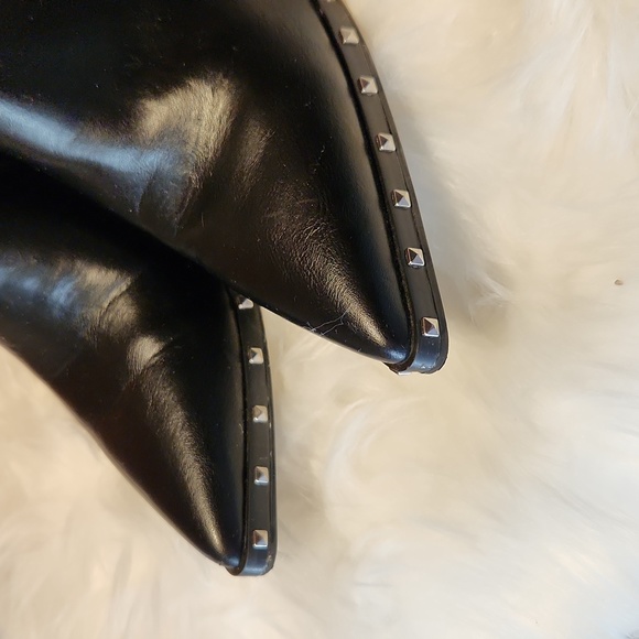 Charles by Charles David Studded Slip-On Block Heel Ankle Boots - Picture 6 of 11